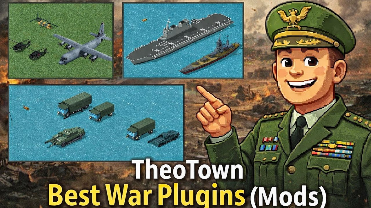 TheoTown 2026 Great War Mods Showcase | Military & Battle Plugins