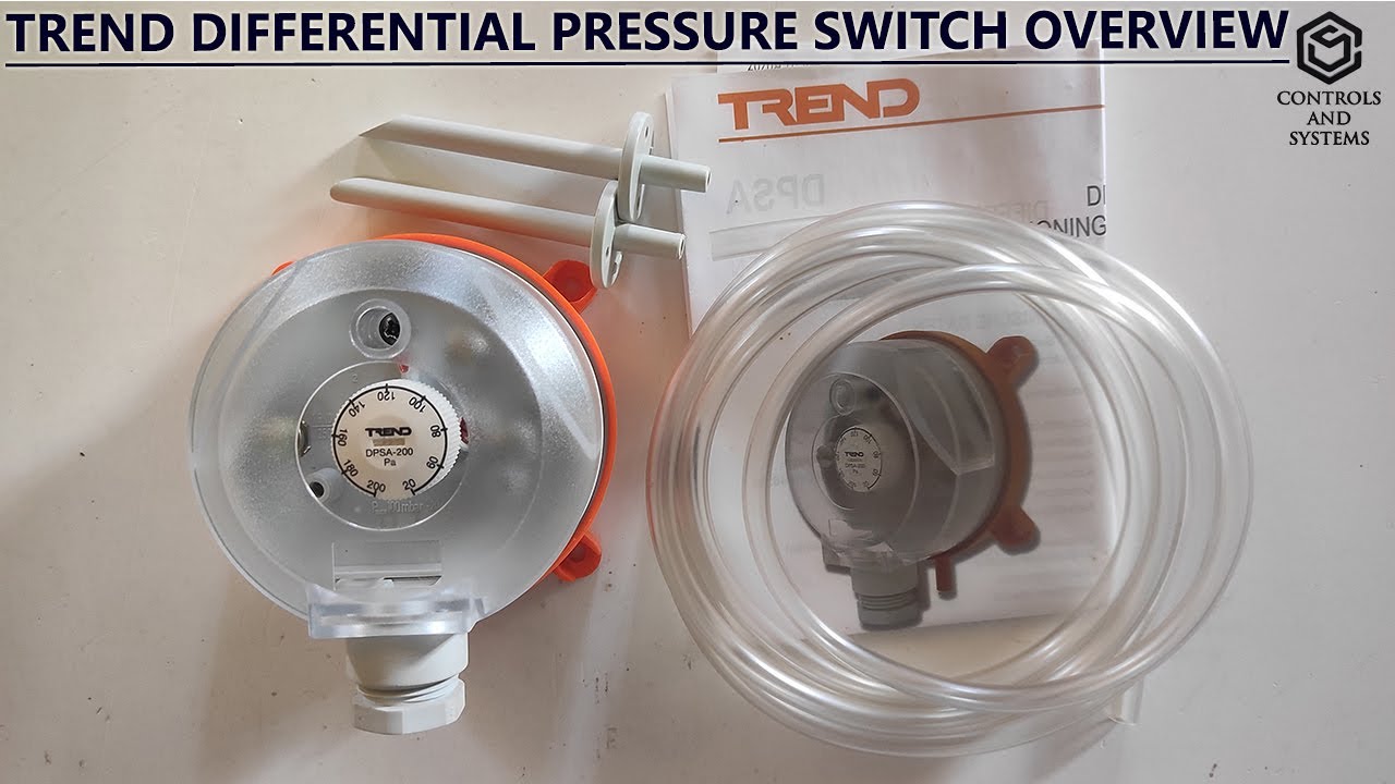 Trend Differential Pressure Switch /  User-Adjustable /  Air Handling Systems