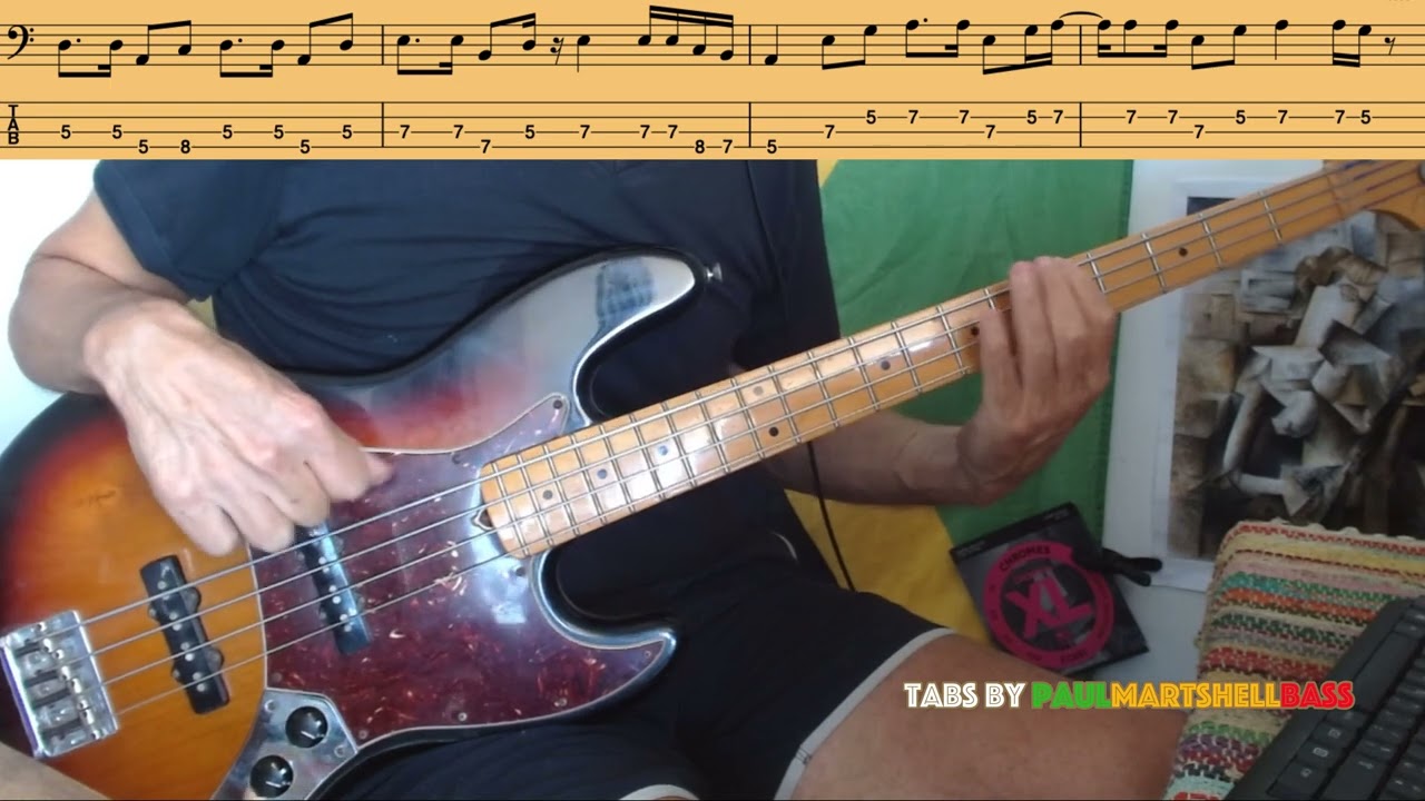 Fu Man Chu - Desmond Dekker & The Aces (Bass Cover, Tabs ans Score 4k)