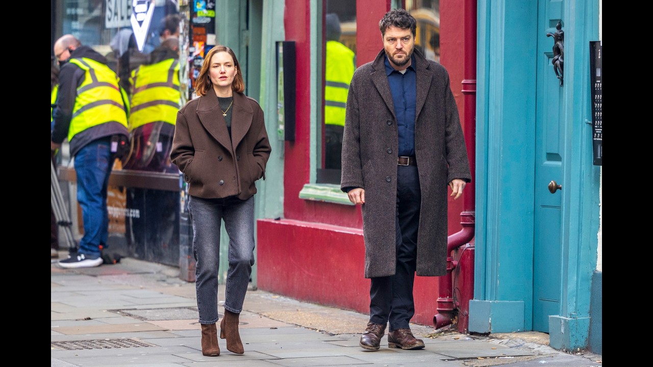 FIRST LOOK: Strike &ndash; The Running Grave Filming in London Tom Burke & Holliday Grainger + Charlotte!