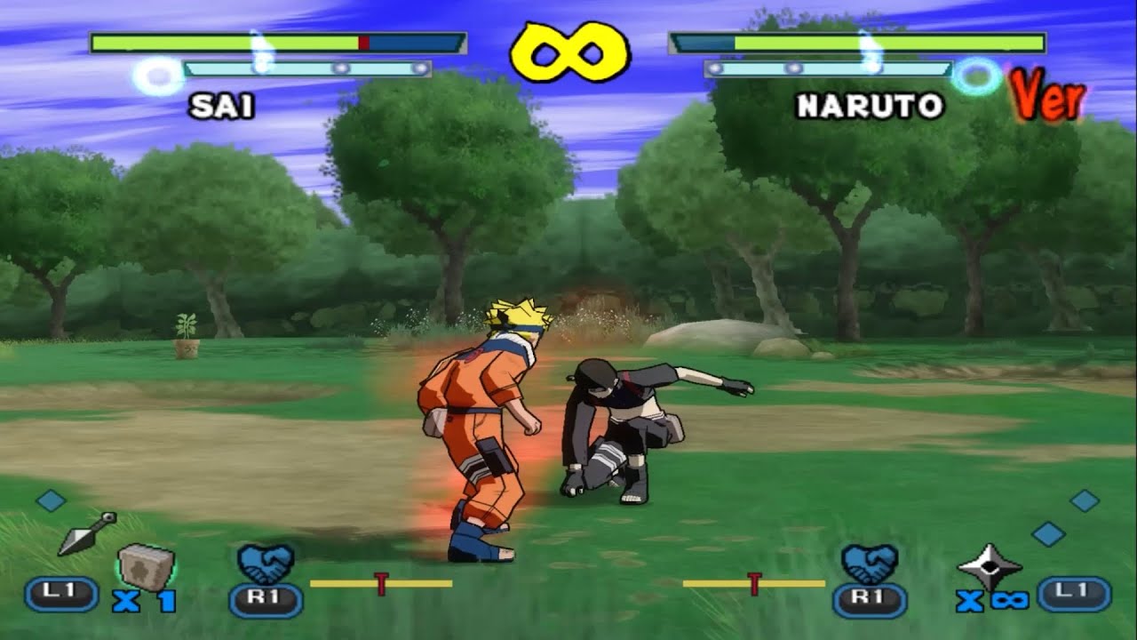Sai Vs Naruto - Naruto Shippuden: Ultimate Ninja 5 Mod (PS2)