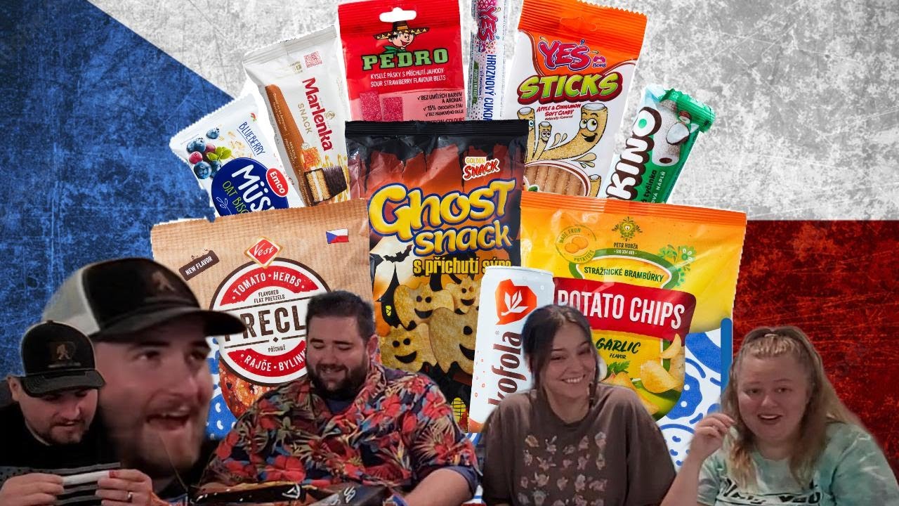 Trying Czech Republic snacks for the first time! | Universal Yums | Flannel Flatts