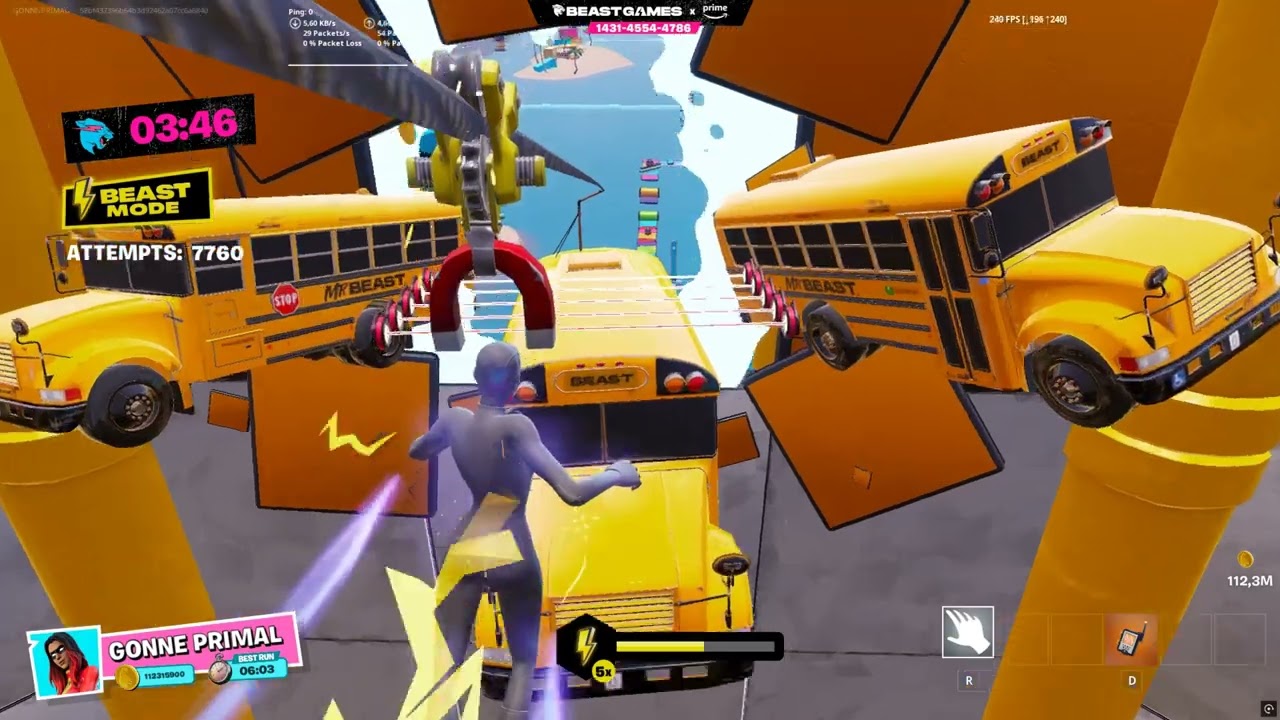 6:00 World Record @MrBeast Deathrun