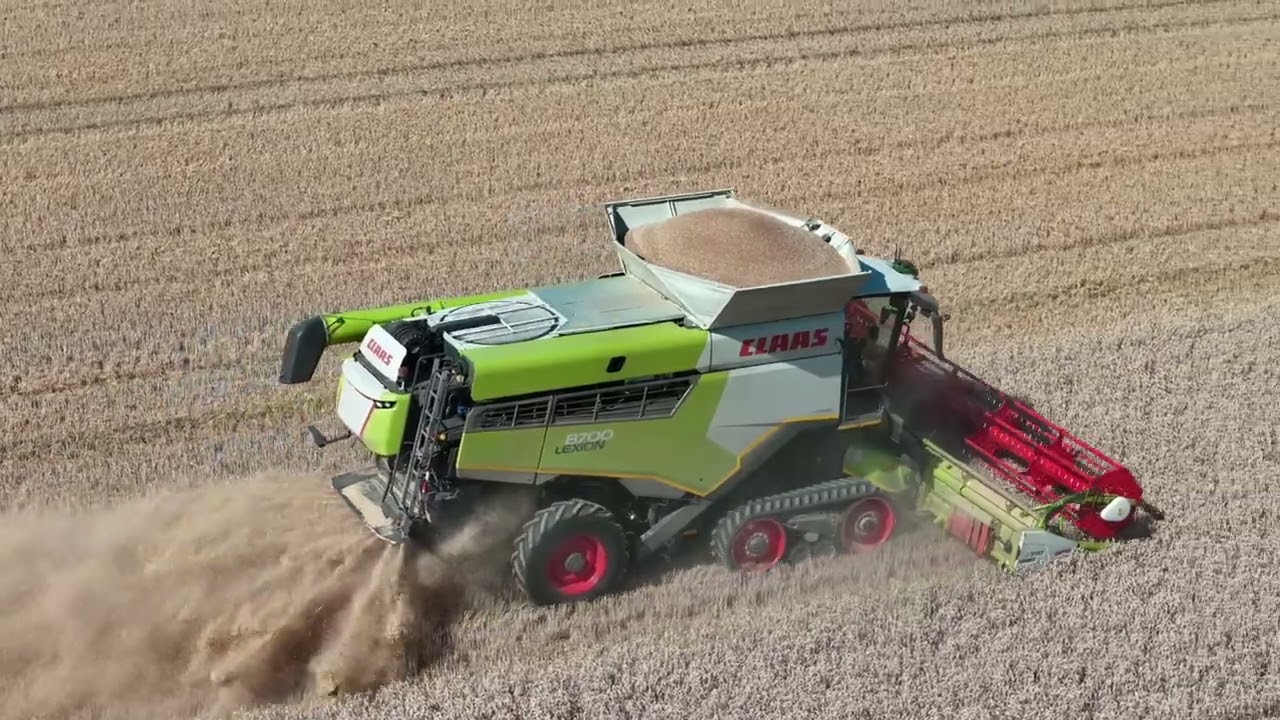 Weizenernte 2025- Claas Lexion 8700 TT und Lexion 580 TT Bei Andlauer GBR