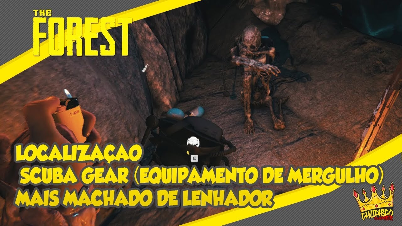 The Forest - Localização do Scuba Gear (Equipamento de Mergulho) mais machado de Lenhador