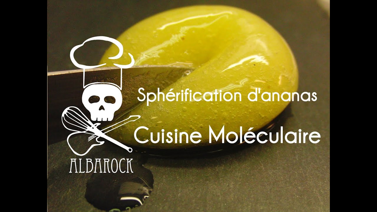 Sphérification d'ananas - cuisine moléculaire - molecular food