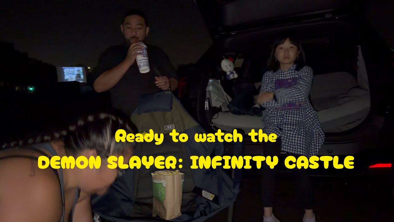 Vlog: Family friend time at San Jose&rsquo;s Q Pot KBBQ & Hotpot, Demon Slayer Movie @ West Wind Drive-in