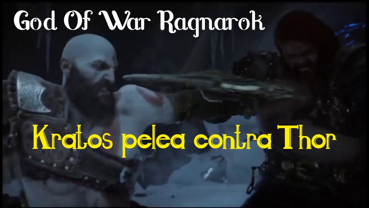 God Of War Ragnarok : Kratos Pelea contra Thor