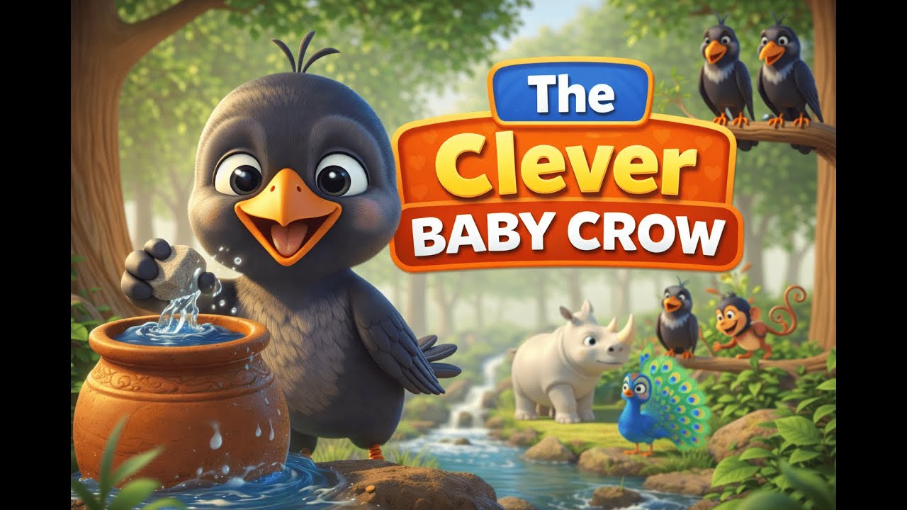 The Clever Baby Crow | Tamil Kids Animation Story | Moral Story for Kids | Kutty Story World