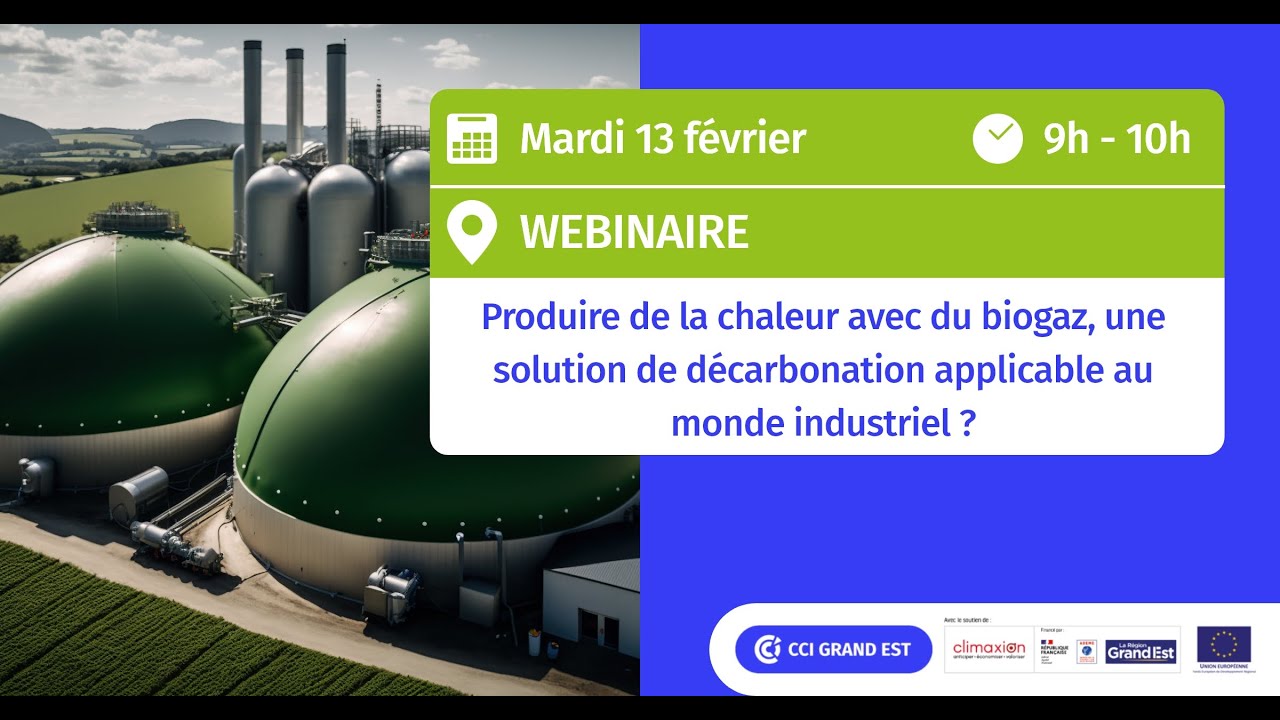 Webinaire | Produire de la chaleur avec du biogaz, une solution ?