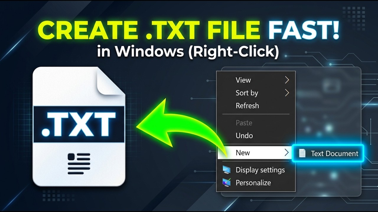 How to Create and Save a TXT File on Your PC