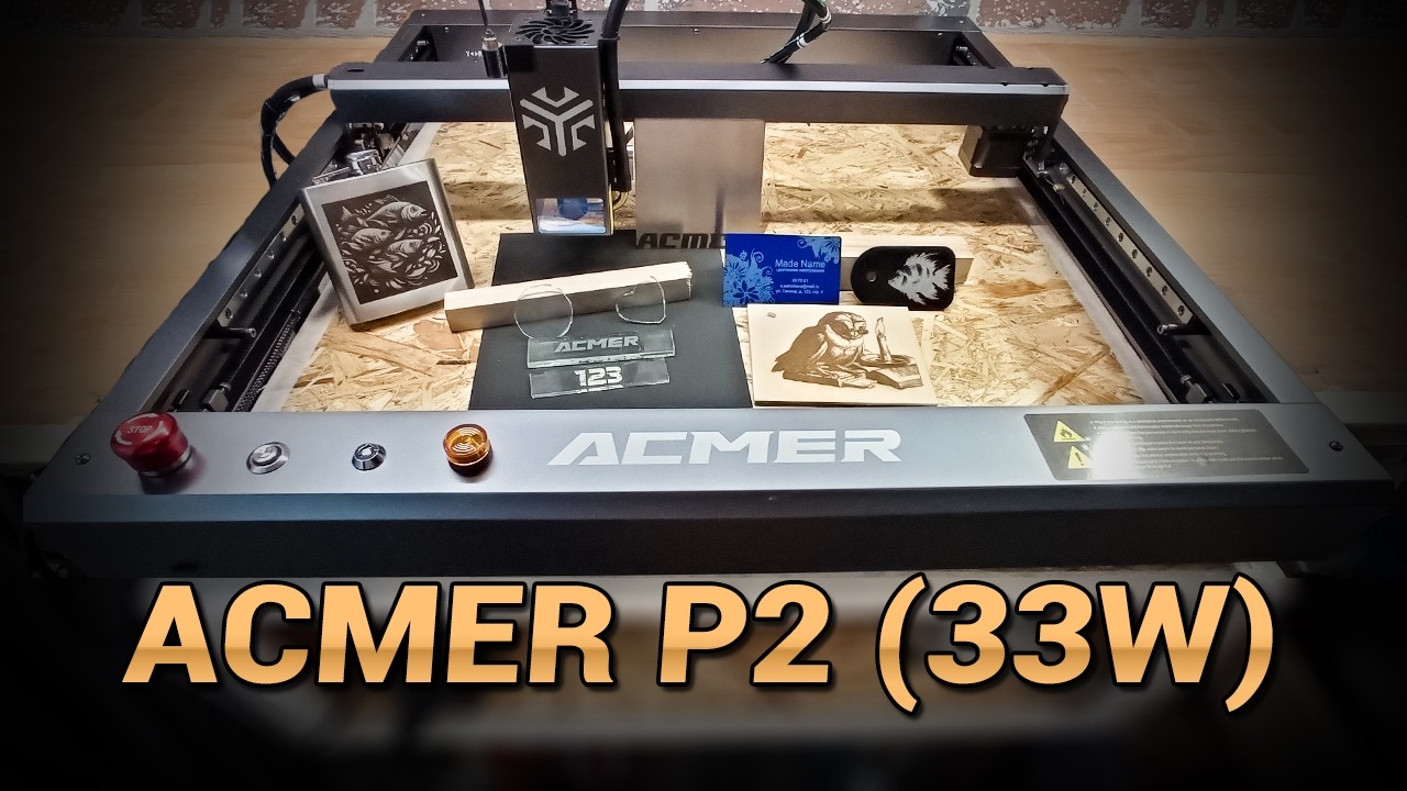 Лазерный гравер ACMER P2. Реальные 33W оптической мощи!