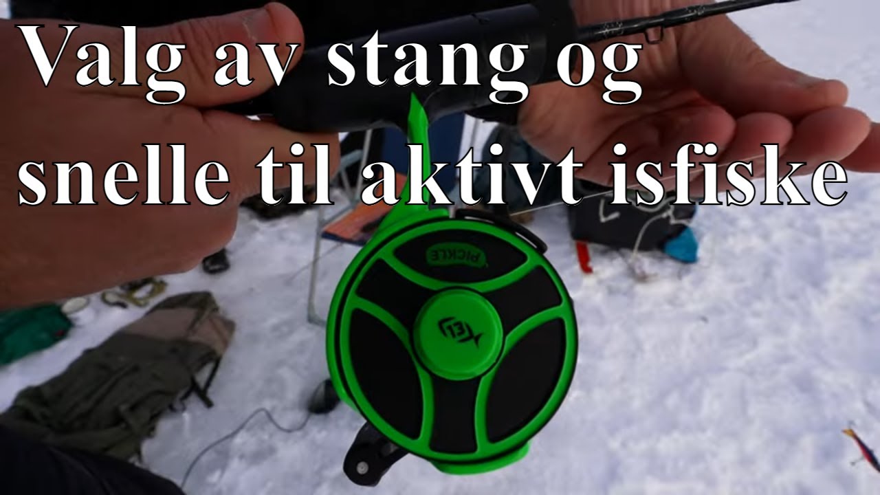 Aktivt isfiske etter abbor, ørret og gjedde?  - Hva med stang og snelle fra 13 Fishing?