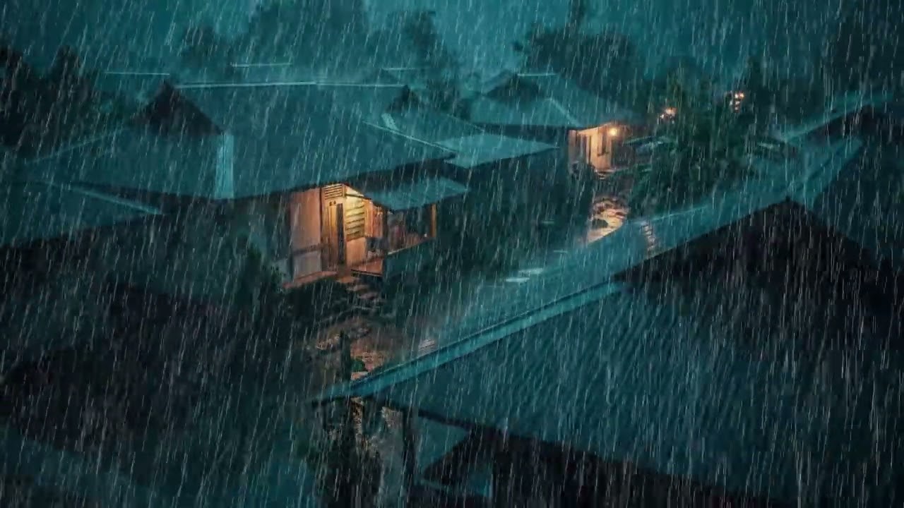 No Ads Rain Sounds for Sleeping – ASMR Tin Roof Rainfall for Stress Relief and Quiet Mind
