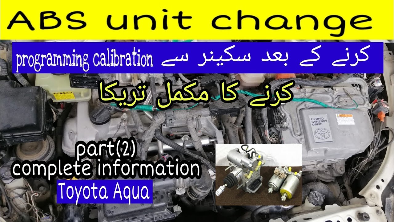calibration||programming Toyota aqua ABS unit after change actuator dtc C1265/C1391 (part 2)