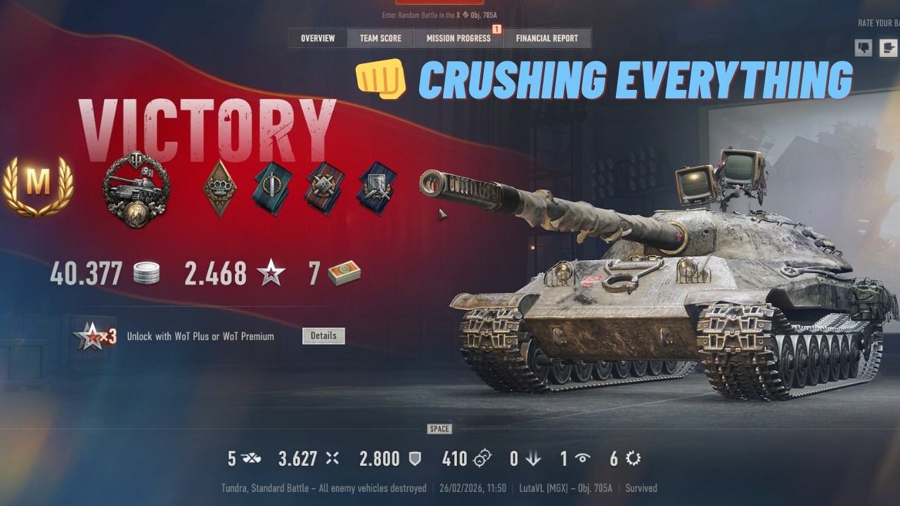 Object 705A Masterclass on Sand River DOMINATION | World of Tanks