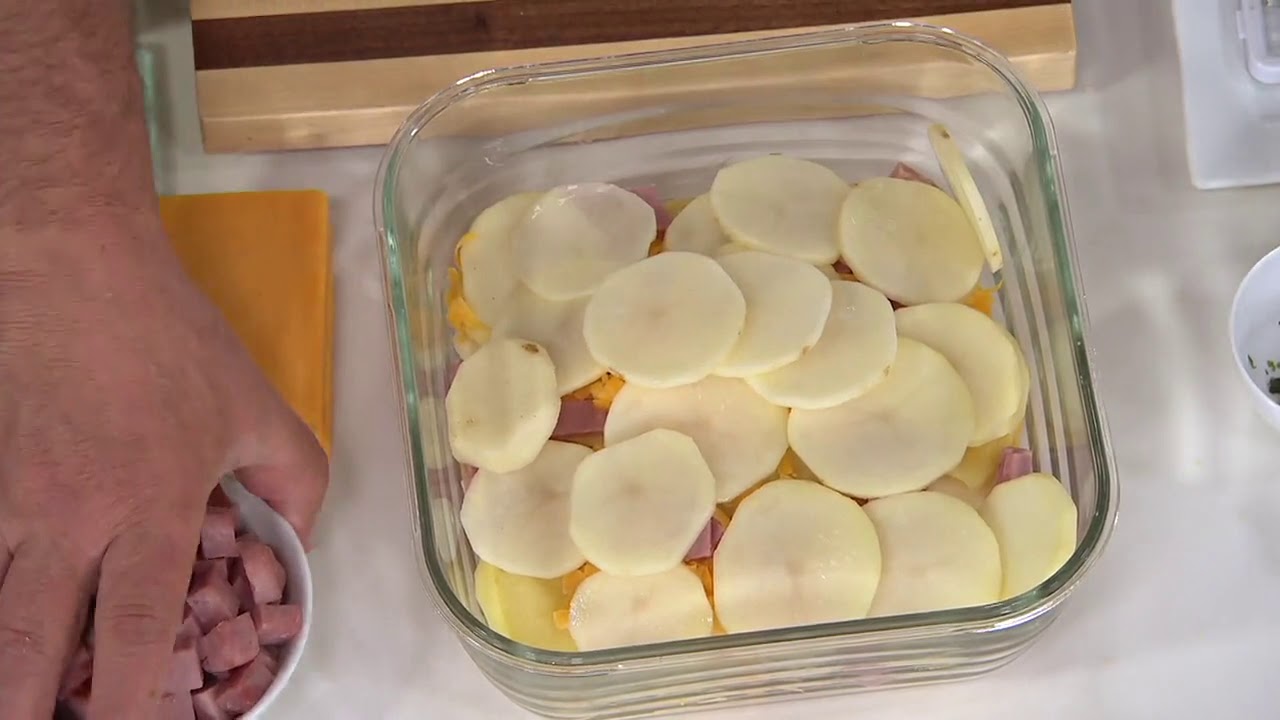 Genius 12-Cup Chopper w/5 Blades and Glass Baker w/Storage Lid on QVC