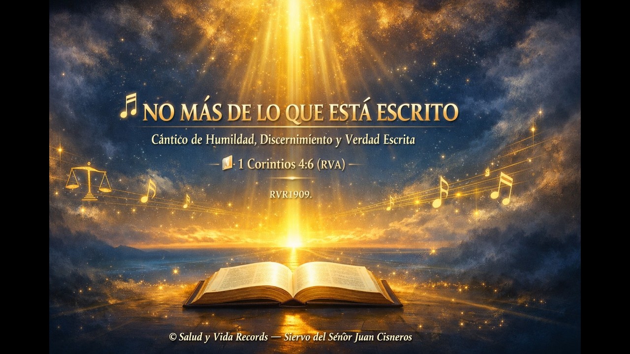 🎵 NO MÁS DE LO QUE ESTÁ ESCRITOCántico de Hu, Discernimiento y Verdad Escrita📖 1 Corintios 4:6 (RVA)