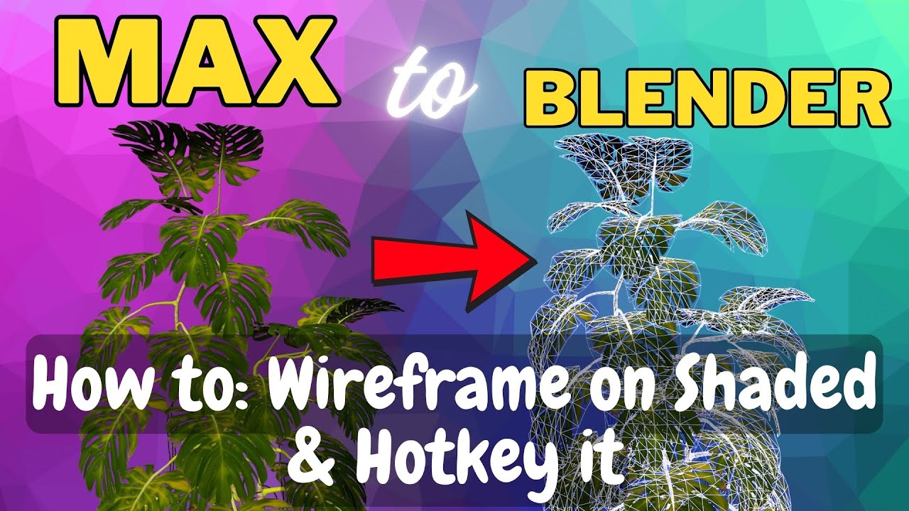 Max to Blender - Wireframe over Shaded mode + Hotkey