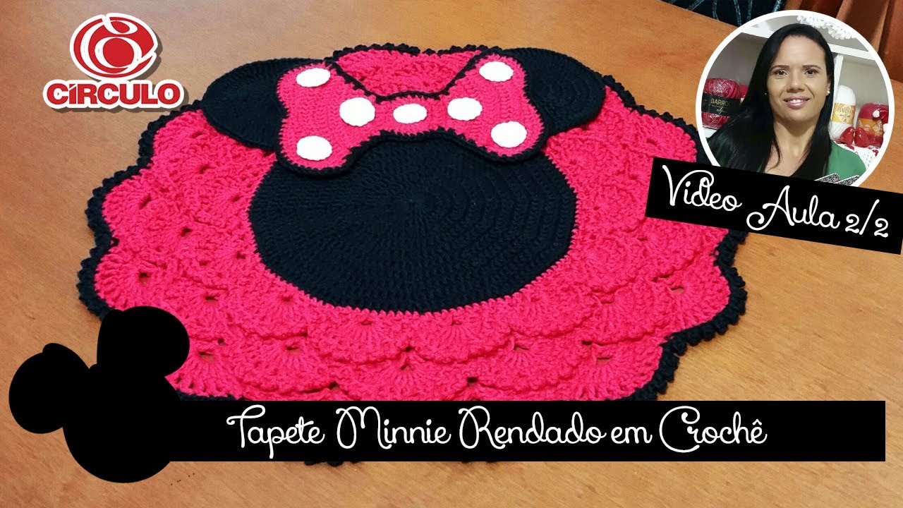 Tapete Minnie Rendado em Crochê 2/2