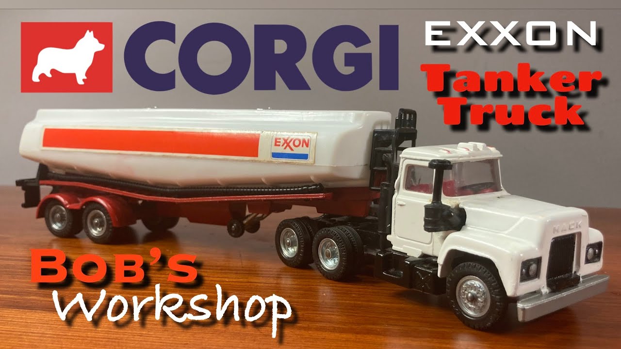 Corgi Major Exxon 1151 Tanker Truck Refurbishing of a Toy Model O Scale Gauge Lionel Matchbox 1152