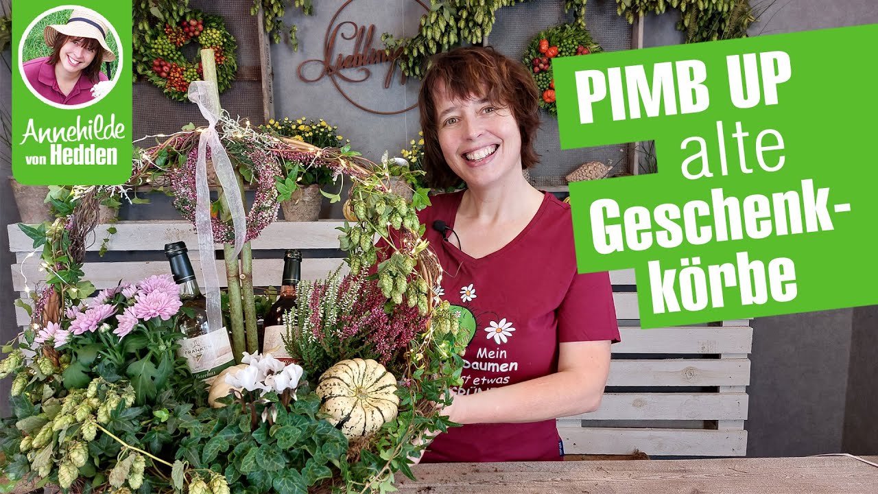 Schon mal einen Geschenkkorb bekommen ? Aus alten Körben schöne Geschenke oder Herbstdeko zaubern.
