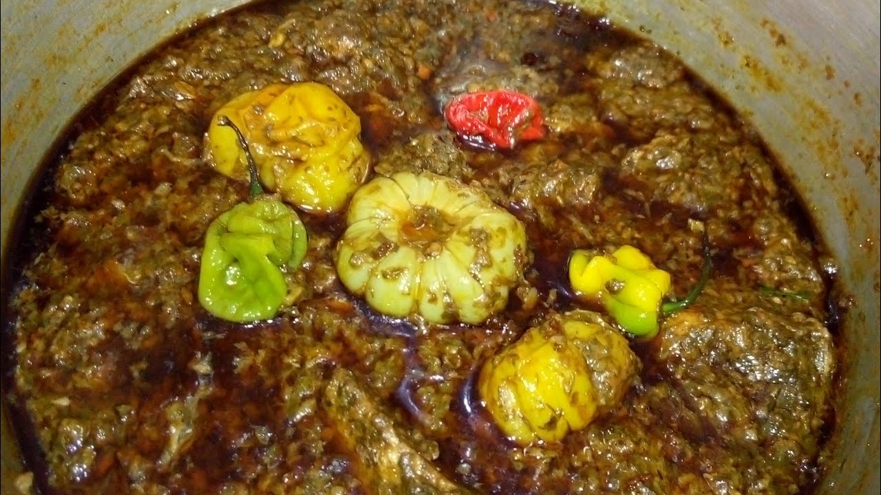 Sauce feuille d'épinard a la pâte d'arachide Mafe Hakho boroboro Cuisine guinéenne Hako bantara Haco