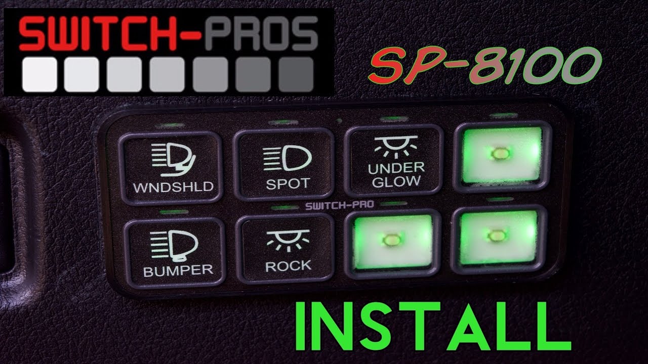 Switch-Pros SP8100  install  -  2016 4Runner
