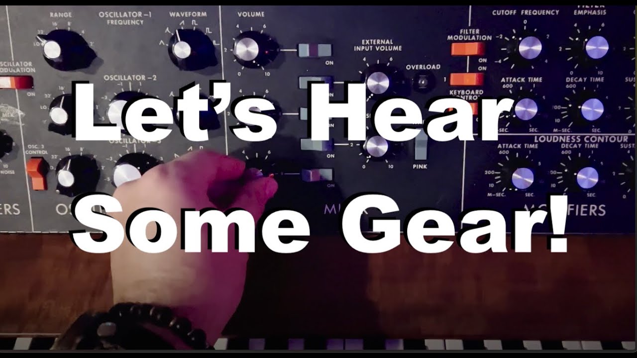 Enough of this Testing - LET'S HEAR SOME GEAR!!  MiniMoog Model D Bloops routed via the PATCH XT