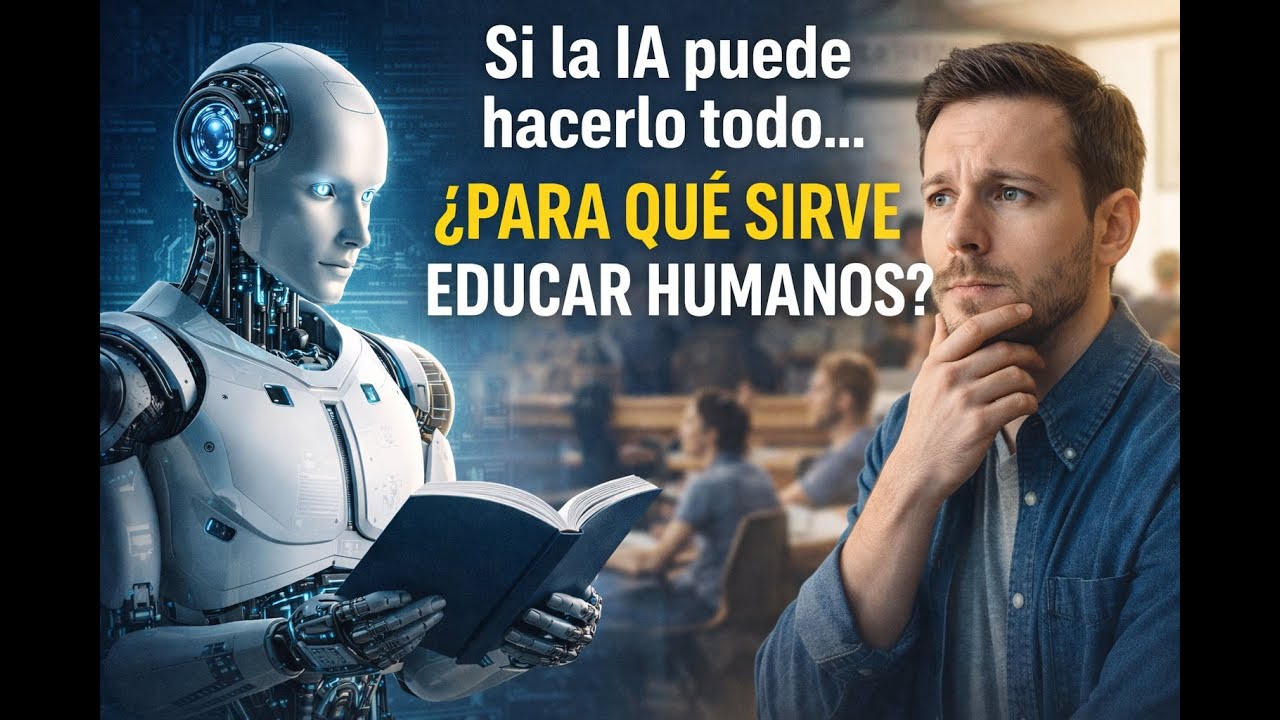 Si la IA puede hacerlo todo… ¿para qué sirve educar humanos?