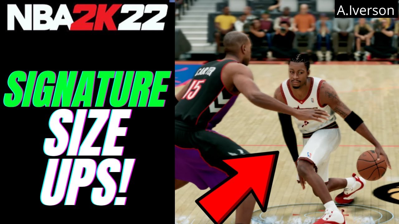 HOW TO DO SIGNATURE SIZE UPS IN NBA2K22! NBA2K22 DRIBBLE TUTORIAL FOR BEGINNERS!