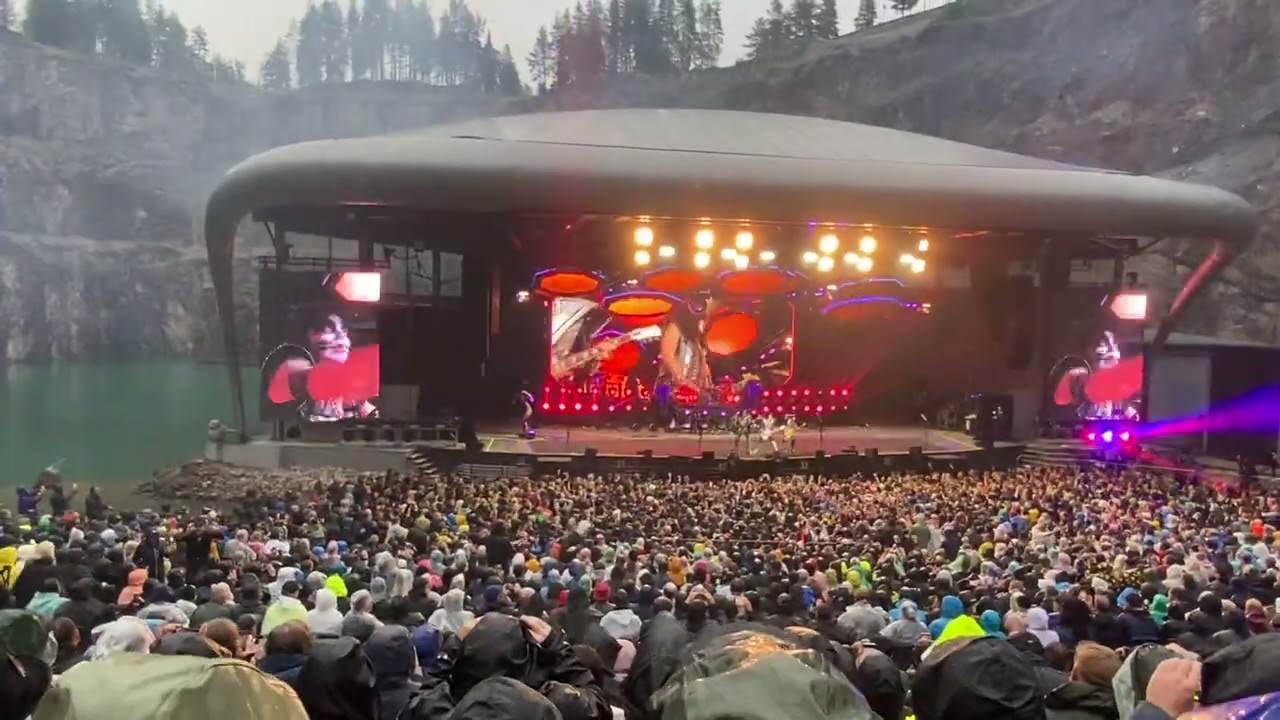 Kiss - Opening and Detroit rock city, at Dalhalla, Rättvik, Sweden 20230712