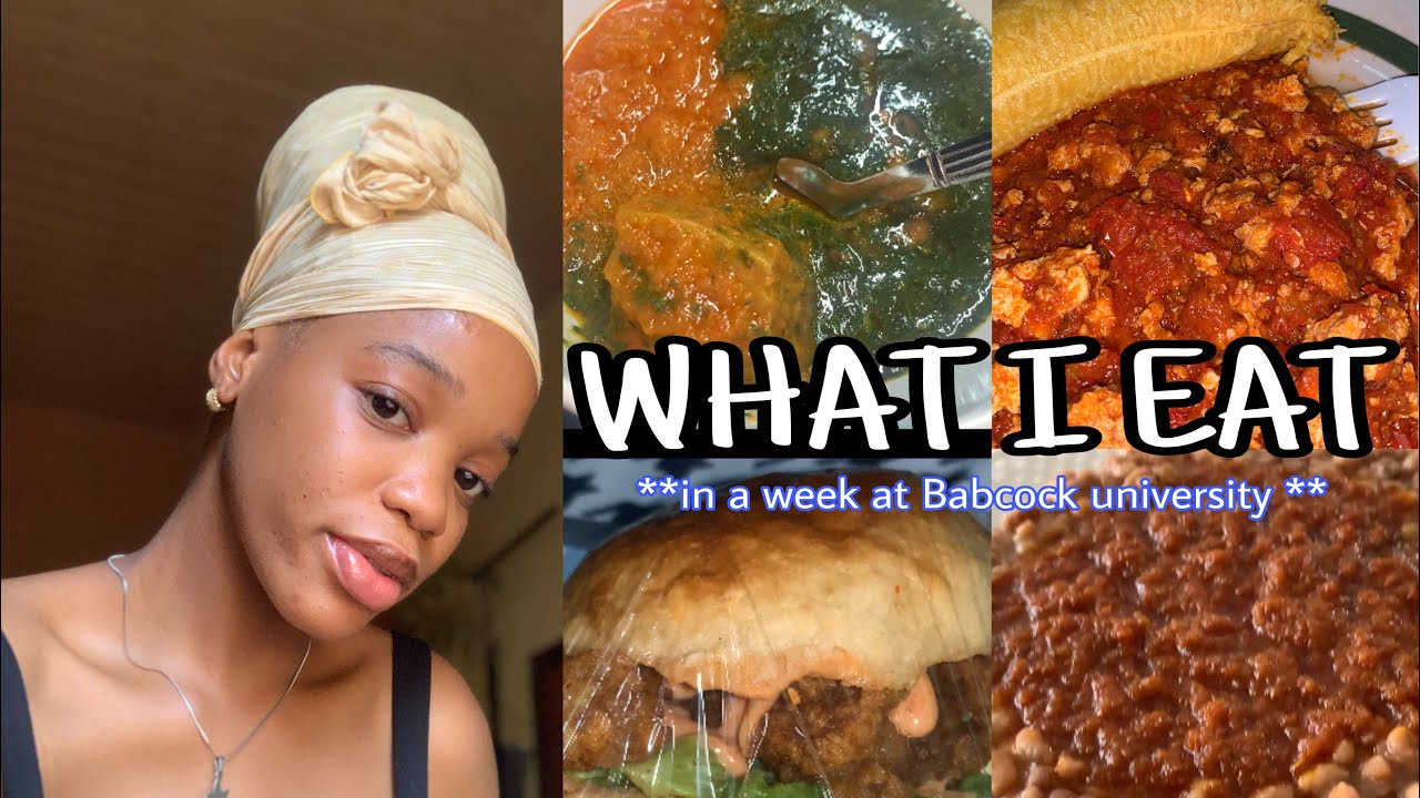 What I eat in a week at #babcockuniversity (cafeteria meals) | Noyee.chi