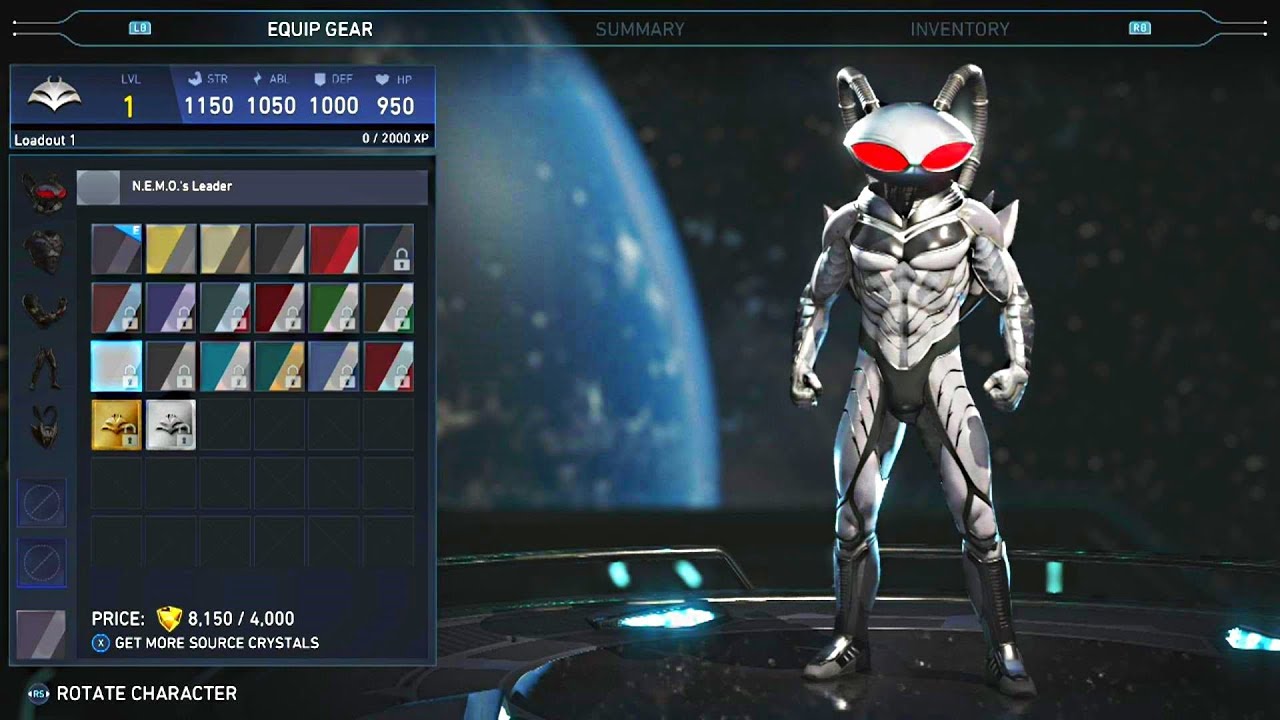 Injustice 2 - BLACK MANTA ALL SHADERS