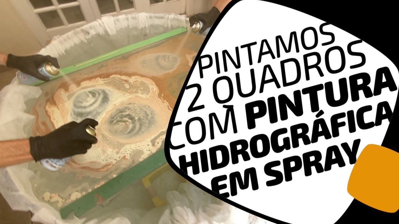Pintura hidrográfica com spray nos quadros de bike. Pedaleria e Colorgin
