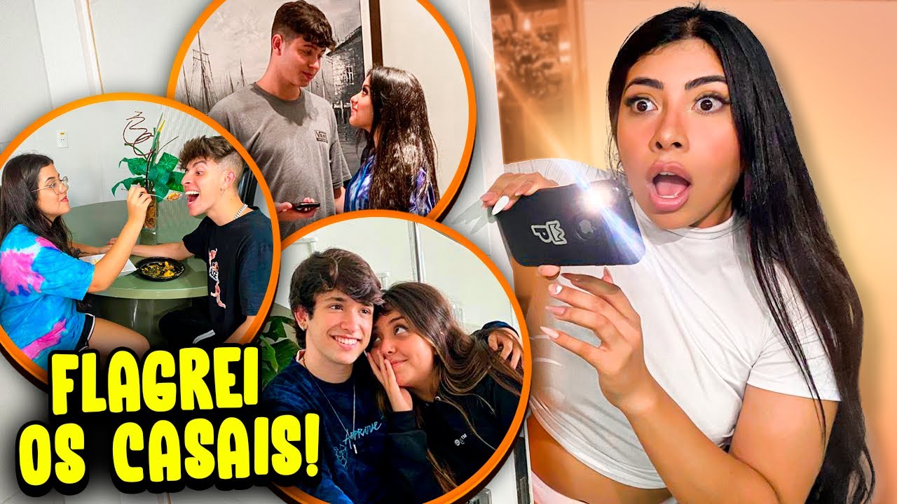 FLAGREI OS CASAIS DA MANSÃO ESCONDIDOS !!