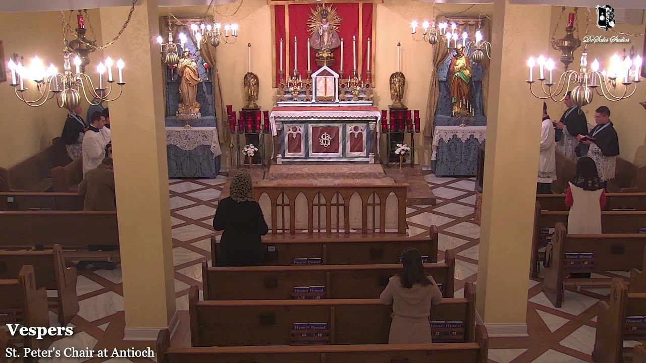 Vespers: 6:30 PM EASTERN TIME (ET)