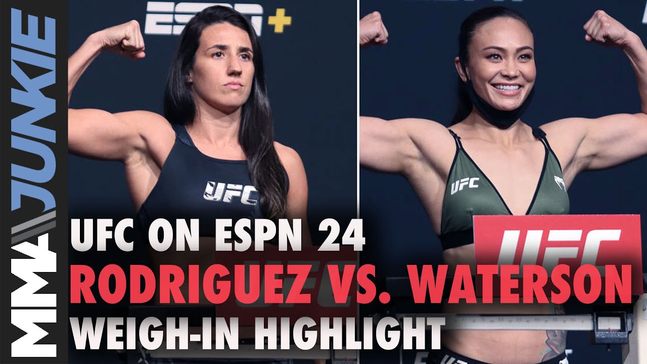 Marina Rodriguez vs. Michelle Waterson weigh-in highlight | UFC on ESPN 24