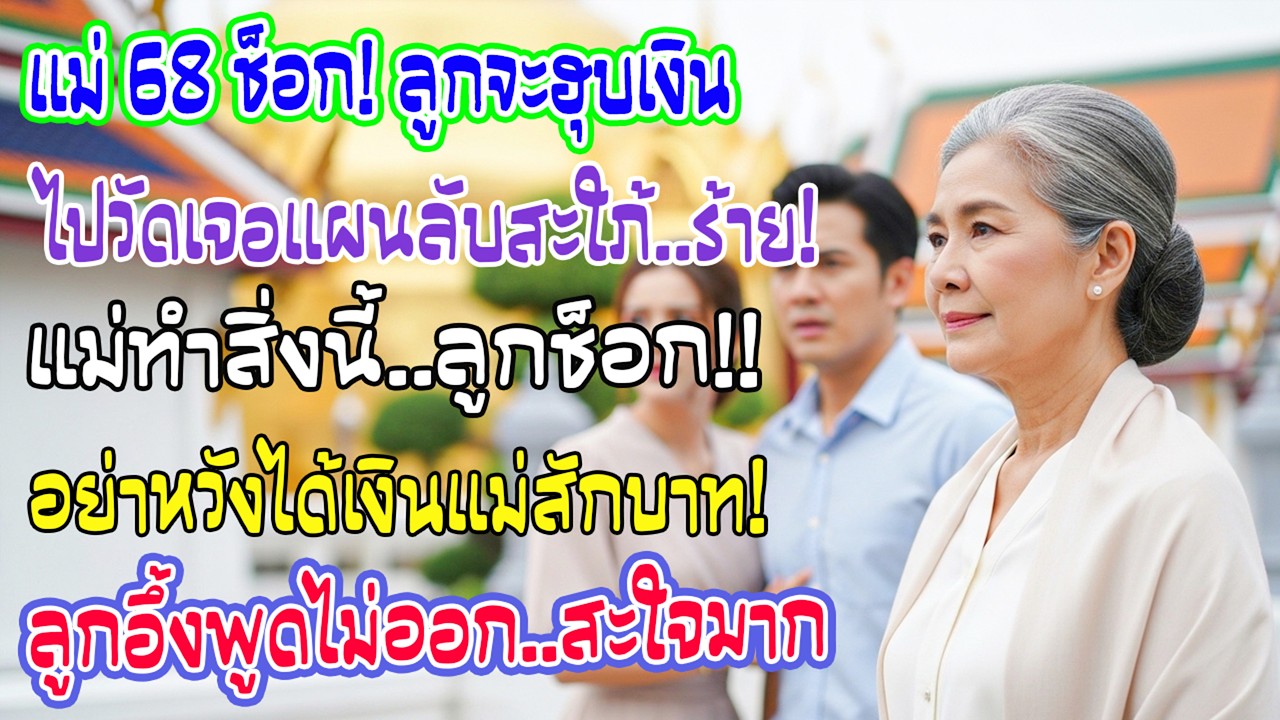 วัย 68 ลูกชายหวังเงินบำนาญทุกเดือนฉันไปวัดแล้วได้ยินแผนลับของลูกสะใภ้จึงทำสิ่งเดียวจนทั้งบ้านเงียบกร