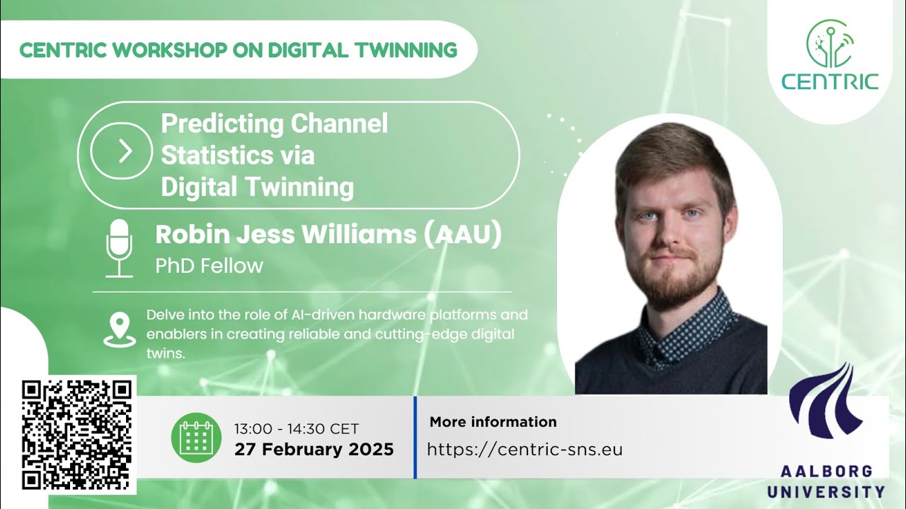 Robin Jess Williams (AAU): Predicting Channel Statistics via Digital Twinning