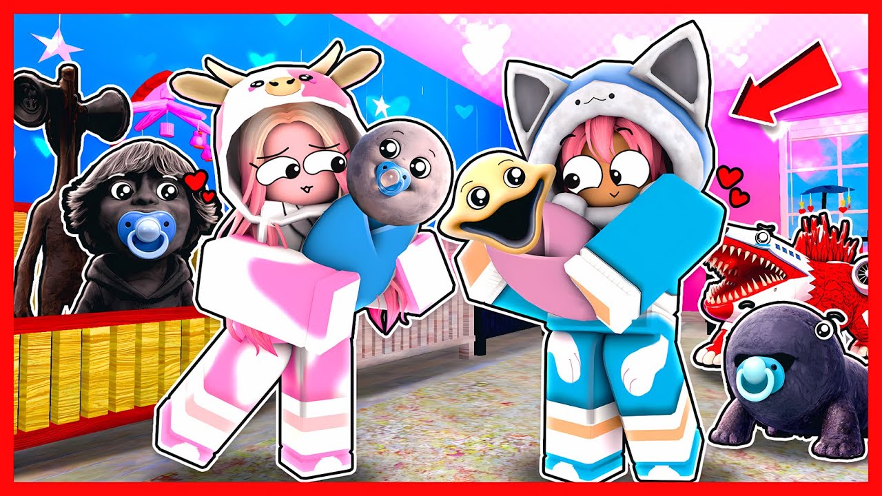 ATUN & MOMON ADOPSI BAYI MONSTER !! Feat @sapipurba Roblox