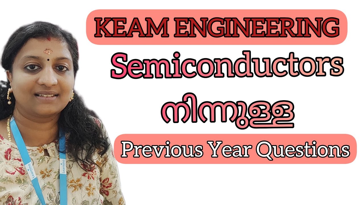 KEAM Engineering PYQ Semiconductors