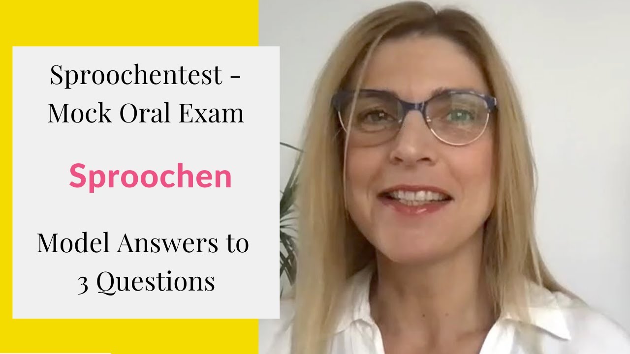 Model Answers to 3 Questions about the topic Sproochen - Mock Sproochentest