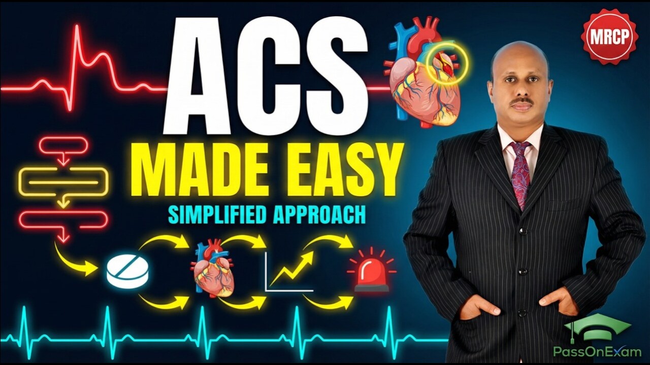 Acute coronary syndrome made easy | STEMI, NSTEMI & unstable angina for MRCP