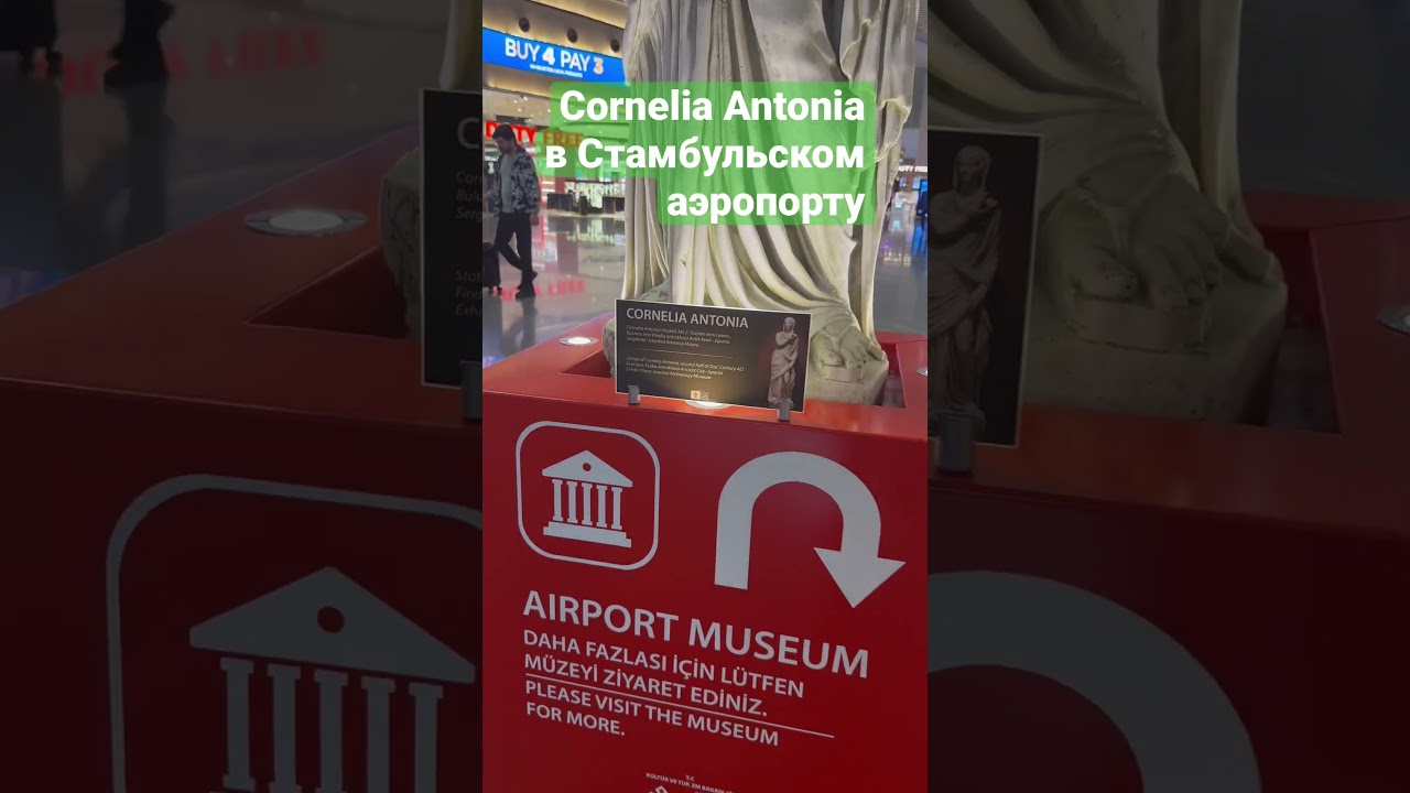СТАТУЯ  КОРНЕЛИИ АНТОНИИ из Писидии в Стамбульском новом аэропорту