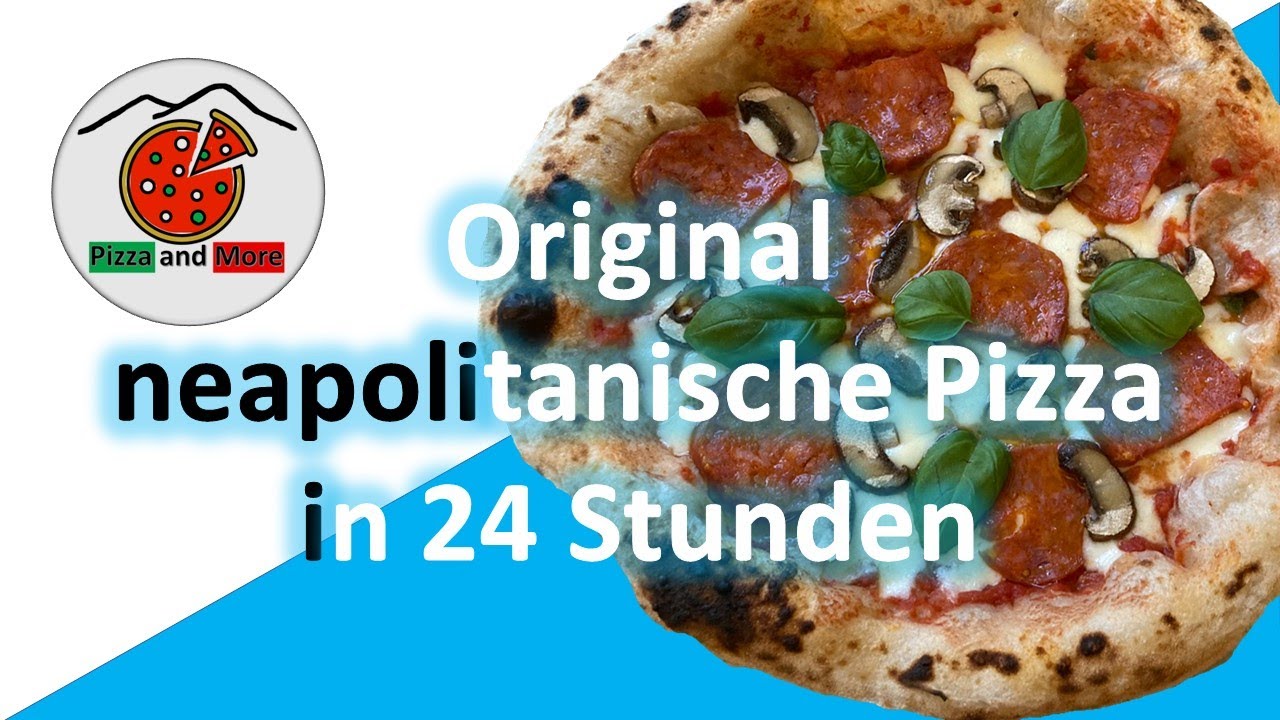 Echte neapolitanische Pizza mit einer mittleren Aufgehzeit von 24 Stunden