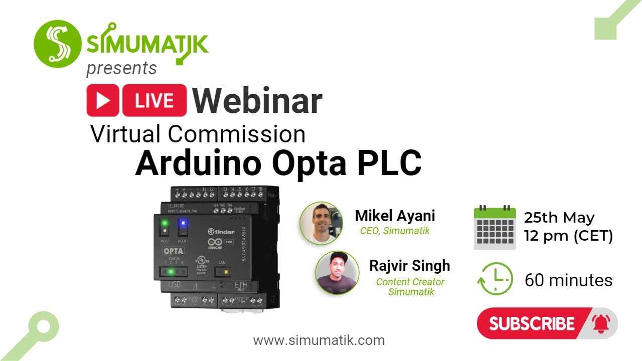 Webinar 8: Virtual Commission Arduino Opta PLC