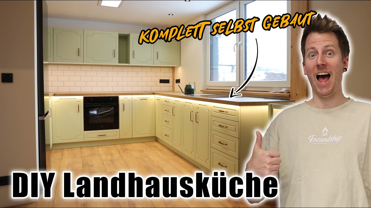 Landhausküche komplett selbst gebaut | Jetzt ist unser Küchentraum endlich fertig 😍 Teil 3