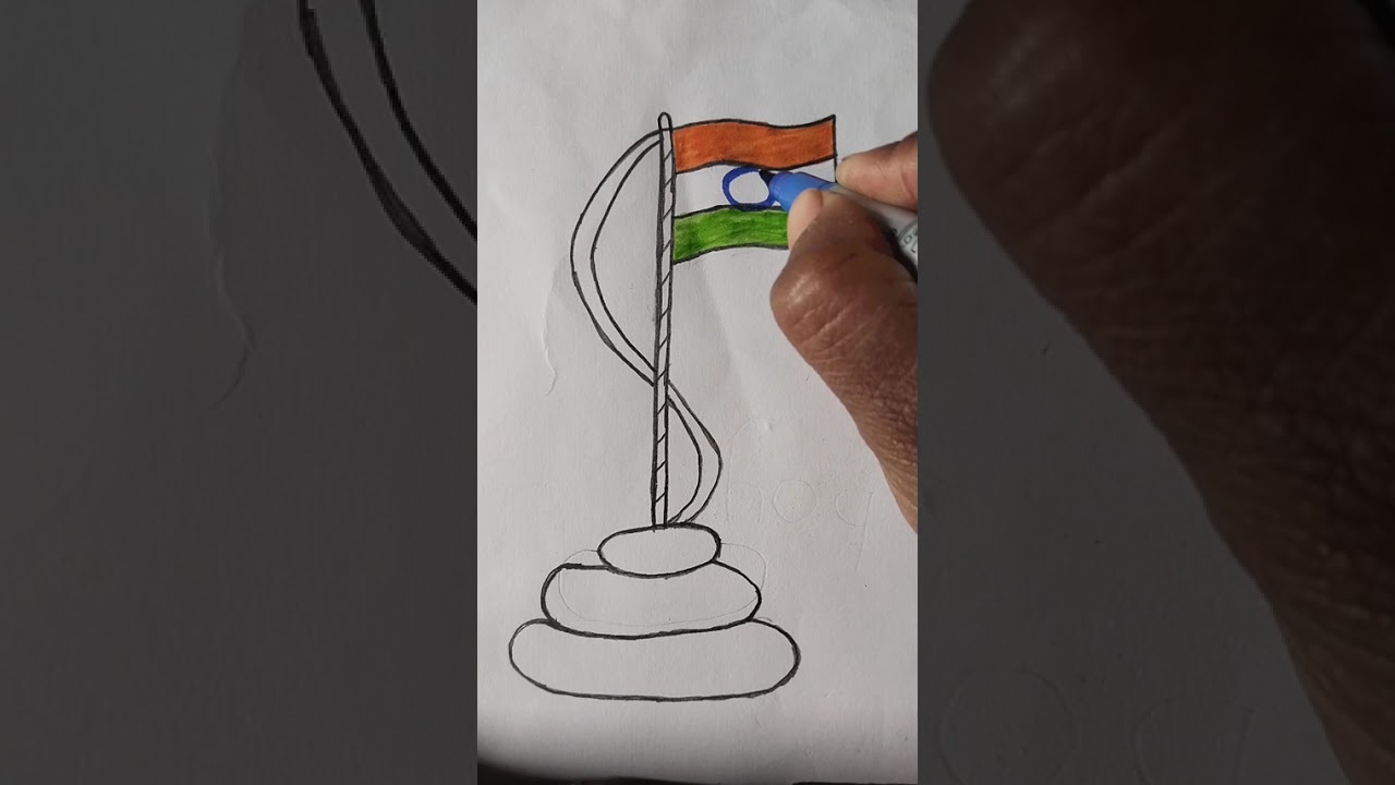 3D Flag Drawing 🇮🇳 Indian Flag Artist 🙏 🇮🇳 🇮🇳 🙏 long video