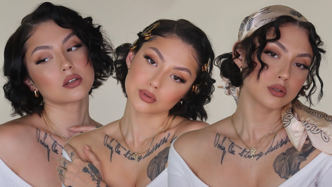 3 EASY CURLED HAIRSTYLES FOR SHORT HAIR